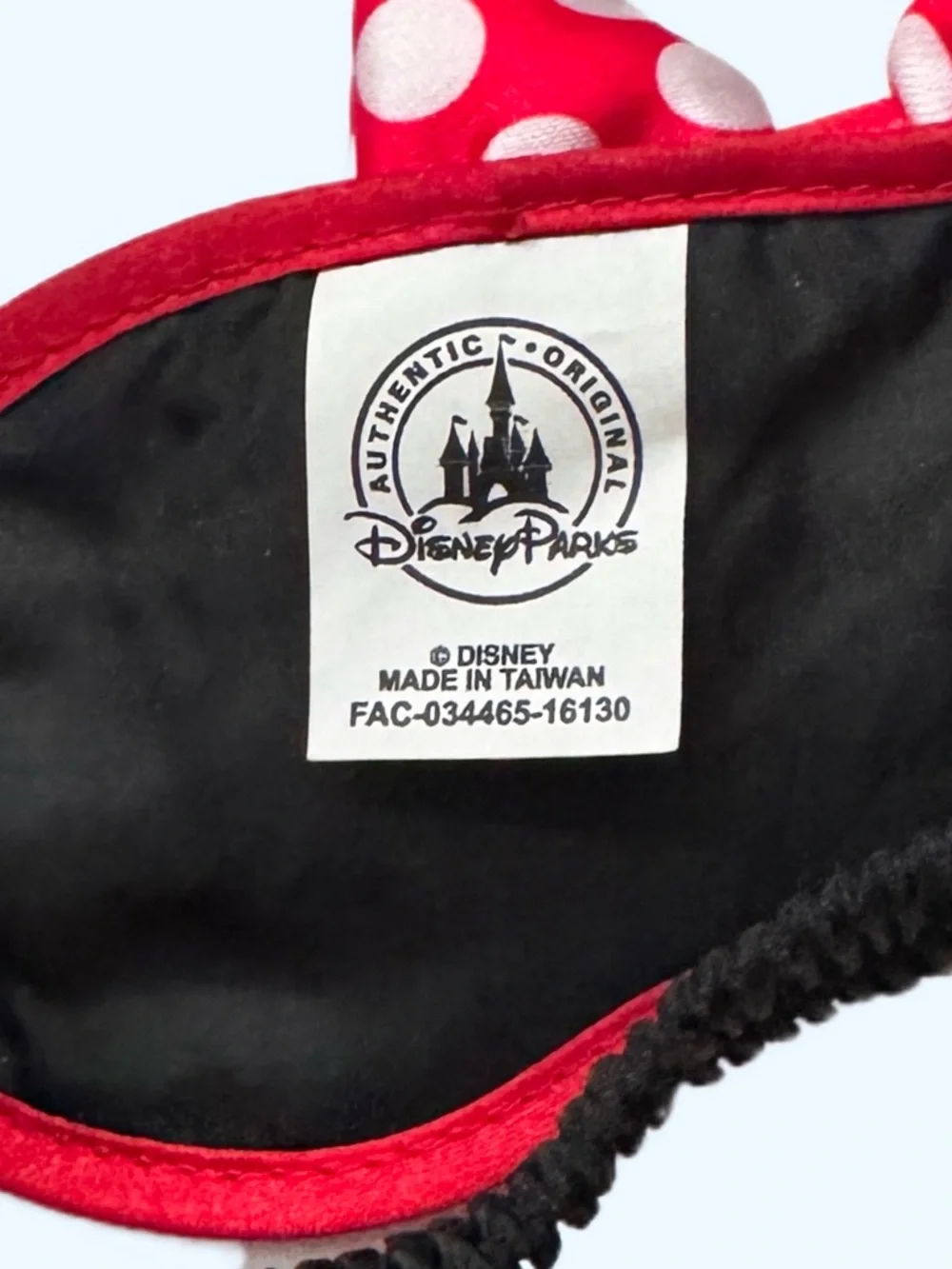 Disney Parks Minnie Mouse Bow Sleep Mask